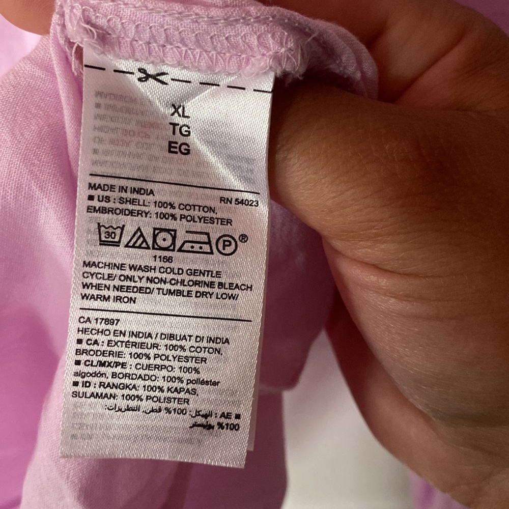 Old Navy NWT Long Sleeve Top size XL in Lilac - Picture 6 of 8